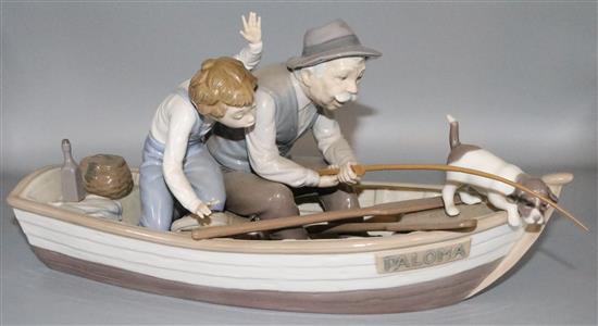 Lladro Palomma fishing group